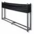 V2Aox Kaminholzregal Metall mit Abdeckung 200x115cm Anthrazit