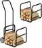 Relaxdays Kaminholzwagen mit Rollen, 45kg