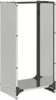 vidaXL Brennholzregal 40x30x80 cm Edelstahl
