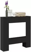 vidaXL Kaminumrandung Schwarz 81x18x82 cm Holzwerkstoff