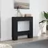 vidaXL Kaminsims schwarz 81x18x82cm Holzwerkstoff (854599)