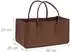 Relaxdays Kaminholztasche aus Filz, braun, 2er-Set