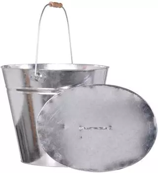 FireFix Ascheeimer oval mit Deckel 22l (22)