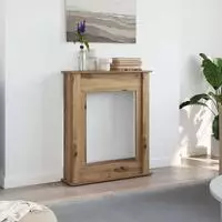 vidaXL Kaminumrandung Artisan-Eiche 75x20x87,5 cm Holzwerkstoff