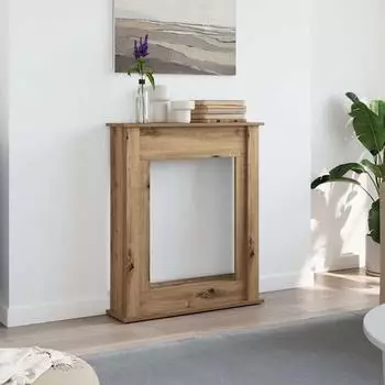 vidaXL Kaminsims Holzwerkstoff Eiche Artisan 75x20x87,5 cm (854588)