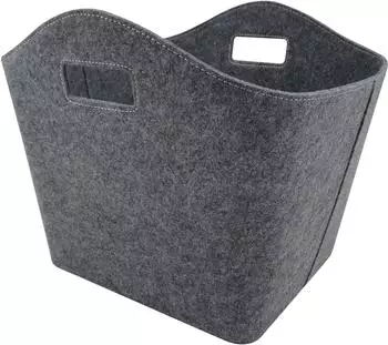 FireFix Kaminholztasche 825/F4 rechteckig, grau, Filz mit Griffmulden (825/F4)