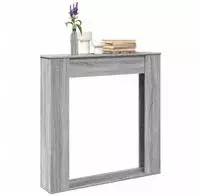 vidaXL Kaminumrandung Grau Sonoma 100x20x100 cm Holzwerkstoff