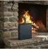 Relaxdays Ascheeimer mit Ascheschaufel, Metall, anthrazit
