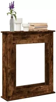 vidaXL Kaminumrandung R&auml;uchereiche 75x20x87,5cm Holzwerkstoff (854584)