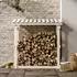vidaXL Kaminholzregal 108x64,5x109cm Massivholz Kiefer weiß (822428)