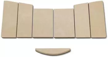 kaminXpert Hark 57 WW Feuerraumauskleidung Vermiculite, 7-teilig (01042229)