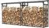 QUICK STAR Kaminholzregal Pro Metall anthrazit 143x70x145cm 2er-Set (47481)