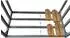 QUICK STAR Kaminholzregal Pro Metall anthrazit 143x70x145cm 2er-Set (47481)