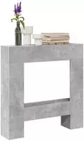 vidaXL Kaminumrandung Betongrau 81x18x82 cm Holzwerkstoff