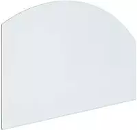 vidaXL Feuerstelle Glasplatte Transparent 80 x 50 cm Glas