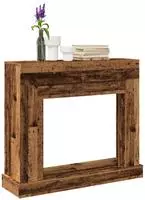 vidaXL Kaminumrandung Altholz-Optik 100x30x87,5 cm Holzwerkstoff