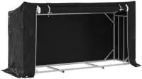 vidaXL Brennholzregal mit Regenschutz 200,5x60,5x110,5 cm