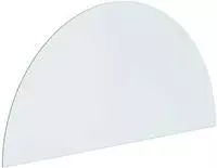 vidaXL Feuerstelle Glasplatte Transparent 1200 x 600 mm Glas