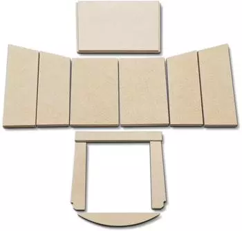 kaminXpert Kodiak Feuerraumauskleidung A Vermiculite, 11-teilig (01041390)