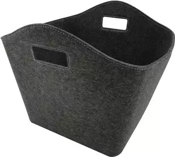 FireFix Kaminholztasche rechteckig, schwarz, Filz, 460x415x370mm (825/F5)