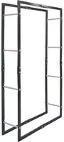 vidaXL Brennholzregal Schwarz 80&times;25&times;150 cm Stahl