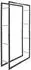vidaXL Brennholzregal 80×25×150cm Stahl, schwarz (286289)