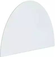 vidaXL Feuerstelle Glasplatte Transparent 800 x 600 mm Glas