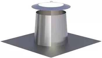 Jeremias DW Vision Flachdachdurchf&uuml;hrung konisch mit Wetterkragen, doppelwandig, 250mm (DWV52250)