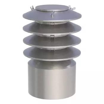 Jeremias Tecnovis TEC-DW-Design M&uuml;ndungsabschluss mit Lamellenaufsatz, doppelwandig, &Oslash; 130mm (DWV337130)