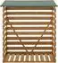 en.casa Kaminholzregal Tannenholz mit Dach 123x116x64cm