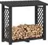 vidaXL Brennholzregal 114x46x101cm PP anthrazit (42041757)