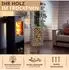 LAWA Living and Lifestyle Kaminholzregal Metall verzinkt 40x25x150cm, silber
