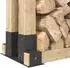 vidaXL Hilfsmittel für Holzstapel 4-tlg. anthrazit 34x10x15cm Stahl (42030118)