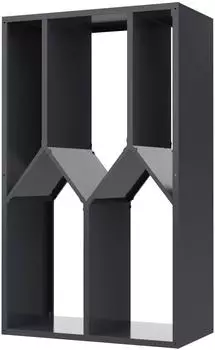 Westmann Castra B Kaminholzregal Metall anthrazit, 95x50x160cm
