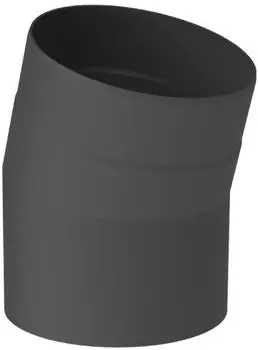 Jeremias Ofenrohr-Winkel 30&deg; ohne Reinigungs&ouml;ffnung, schwarz, &Oslash;150mm (FERRO1411150)