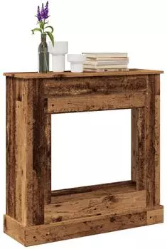 vidaXL Kaminsims Holzwerkstoff Altholz-Optik 90x30x90cm (854596)