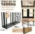 LAWA Living and Lifestyle Kaminholzregal außen, verzinktes Metall, 2er-Set, 223×115×50cm, mit Abdeckplane