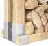 vidaXL Hilfsmittel für Holzstapel 12 Stück, Stahl, silber, 34x10x15cm (42030116)