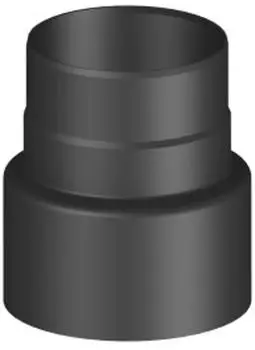 Jeremias Reduzierung Ofenrohr/Rauchrohr Ø 180-150mm, schwarz (FERRO-R1180150)