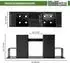 Trutzholm Holzstapelhilfe 2er Set, lackierter Stahl, schwarz, 34x10cm (42030)