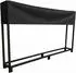 CLP Meriden Kaminholzständer 200x25x115cm, Stahl verzinkt mit Abdeckung (327703)