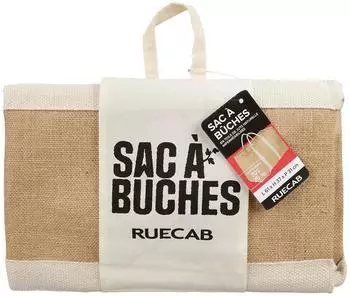 Ruecab Kaminholztasche aus Jute, naturfarben, 61x31x37cm (648003)