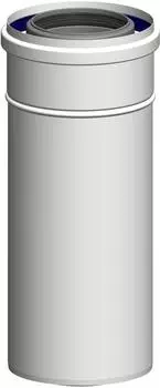 Atec-Anlagentechnik Polyclassic Abgasrohr konzentrisch DN 80/125, 255mm, k&uuml;rzbar (1417)