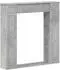 vidaXL Kaminumrandung Holzwerkstoff betongrau 100x20x100cm (8006618)