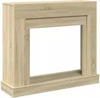 vidaXL Kaminumrandung Sonoma-Eiche 100x30x87,5 cm Holzwerkstoff