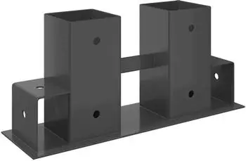 vidaXL Holzstapel-Hilfsmittel 12-tlg. anthrazit, Stahl, 34x10x15cm (42030119)