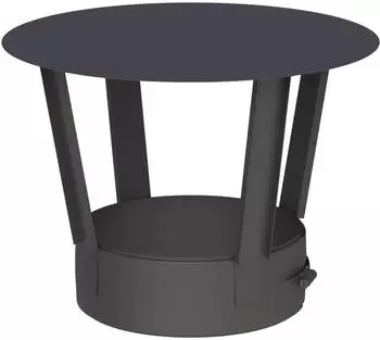 Jeremias DW-BLACK Regenhaube doppelwandig 150mm (16-215-DWECO33150)