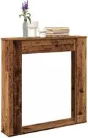 vidaXL Kaminumrandung Altholz-Optik 100x20x100 cm Holzwerkstoff