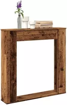 vidaXL Kaminsims Spanplatte Antikholz-Optik 100x20x100cm (854578)