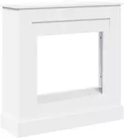 vidaXL Kaminumrandung Wei&szlig; 90x30x90 cm Holzwerkstoff